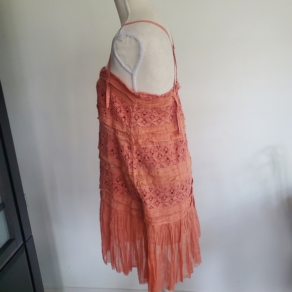 Free People Shailee Crochet Lace Ruffle Dress - Picture 4 of 10